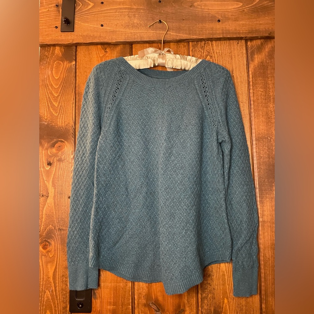 S Teal Women's Crew Neck Sweater
